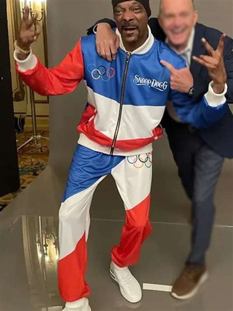 Olympics 2024 Snoop Dogg Orange Tracksuit .